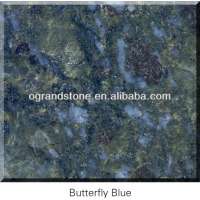 24x24 granite tile Butterfly Blue Cheap Granite Tiles Wholesale