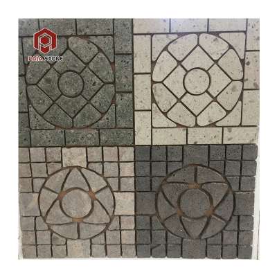 Cheap outdoor driveway mix color granite paving stone for sale