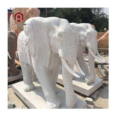 Stone Carving Outdoor Large Elephant Statue