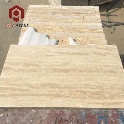 China Exterior Wall Stone Natural Beige Travertine Tiles in India