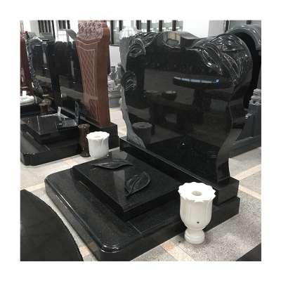 China Cheap Black Granite Memorial Monument & Tombstone & Gravestone