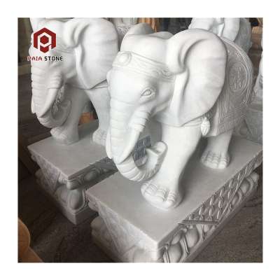 Outdoor elephant statues animals large stone elephant model