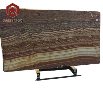 Polished Mexico Colorful Red Ruby Onyx for Interior Decoration Tile