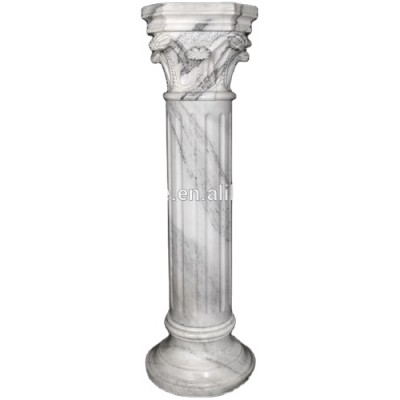 Customized antique white marble stone roman column