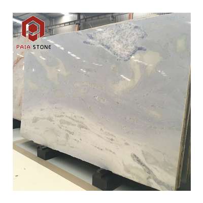 Blue Sky Propitious Cloud Onyx Marble Interior Wall Slab With Cheap Price